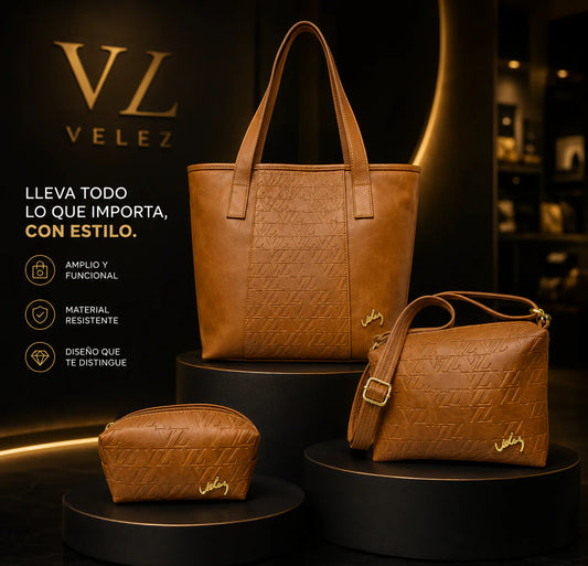 Trio de Carteras Estilo Vlz l Elegancia y espacio para tu día a día